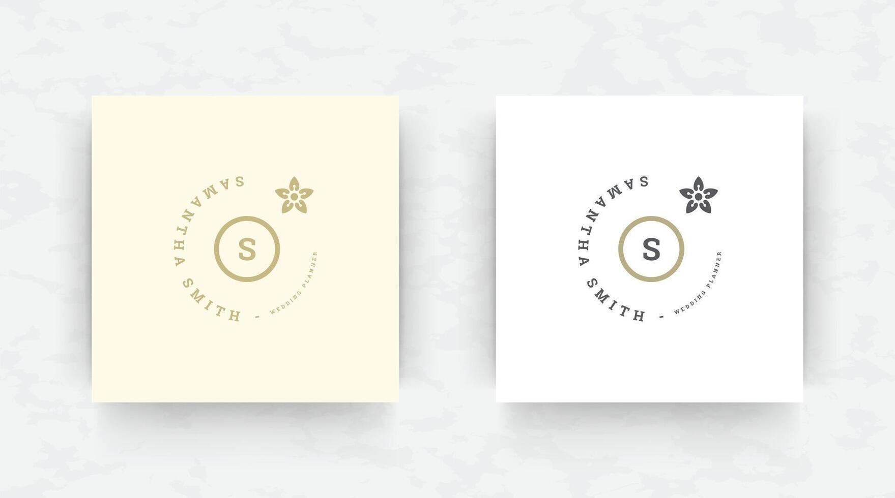Elegant brand logo design template illustration. vector