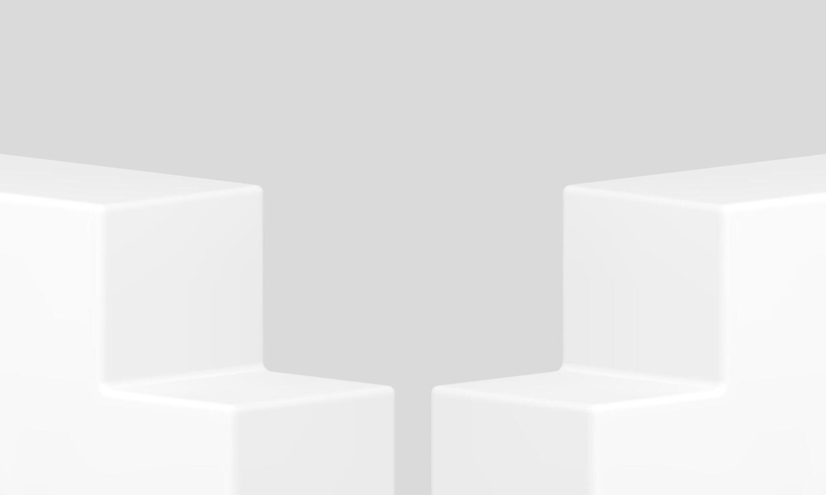 White stairs podium win steps progress champion level 3d design realistic illustration vector