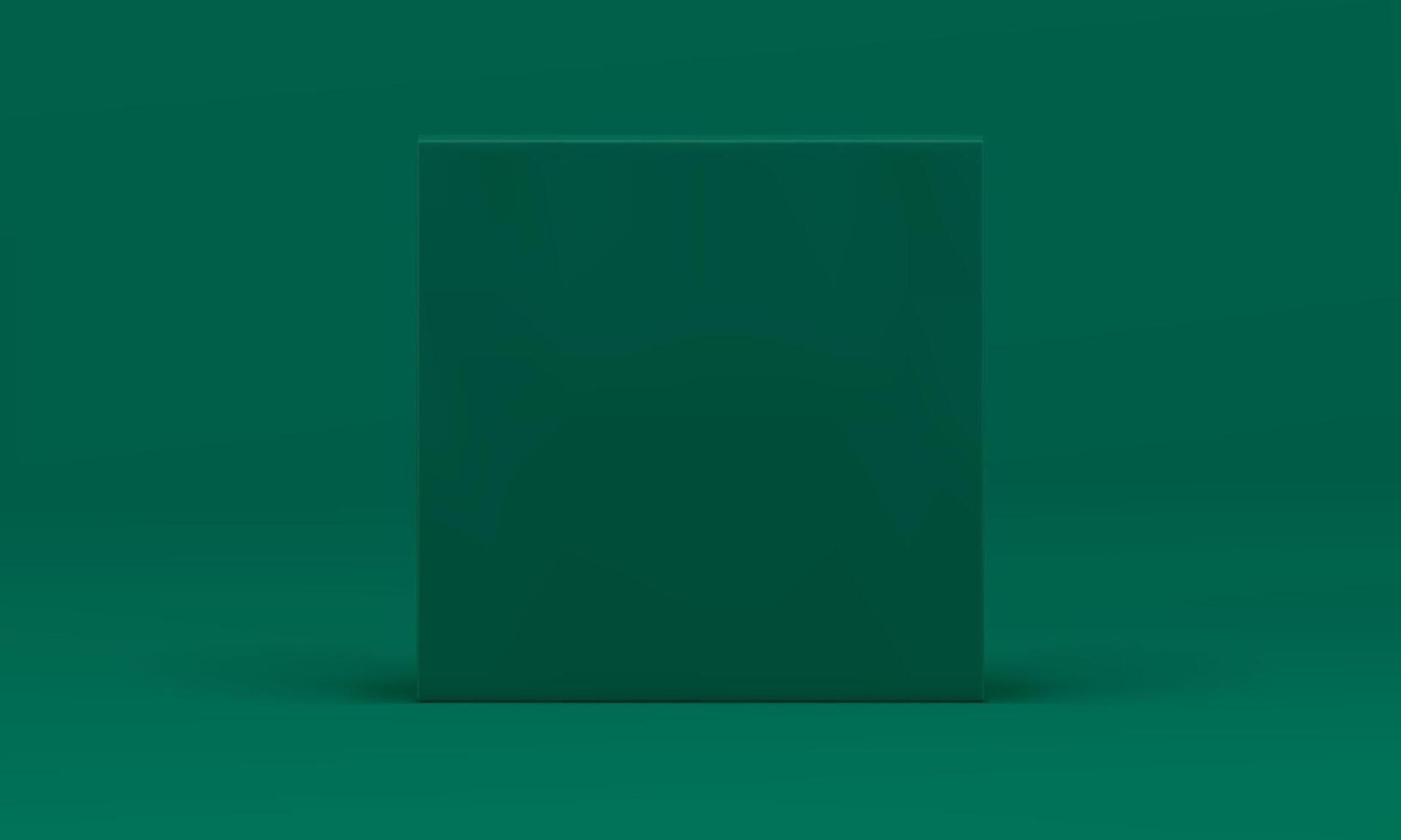 Green 3d vertical wall decorative foundation basic architecture element realistic vector