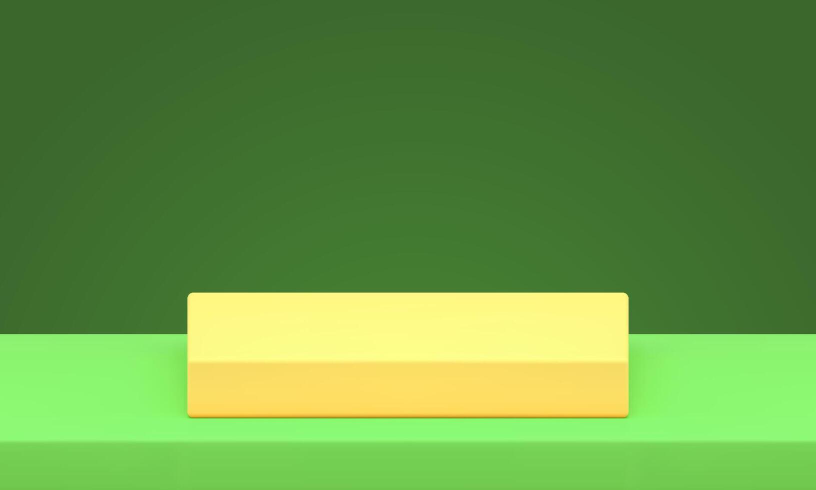 3d podium squared basic construction platform merchandise retail promo presentation realistic vector