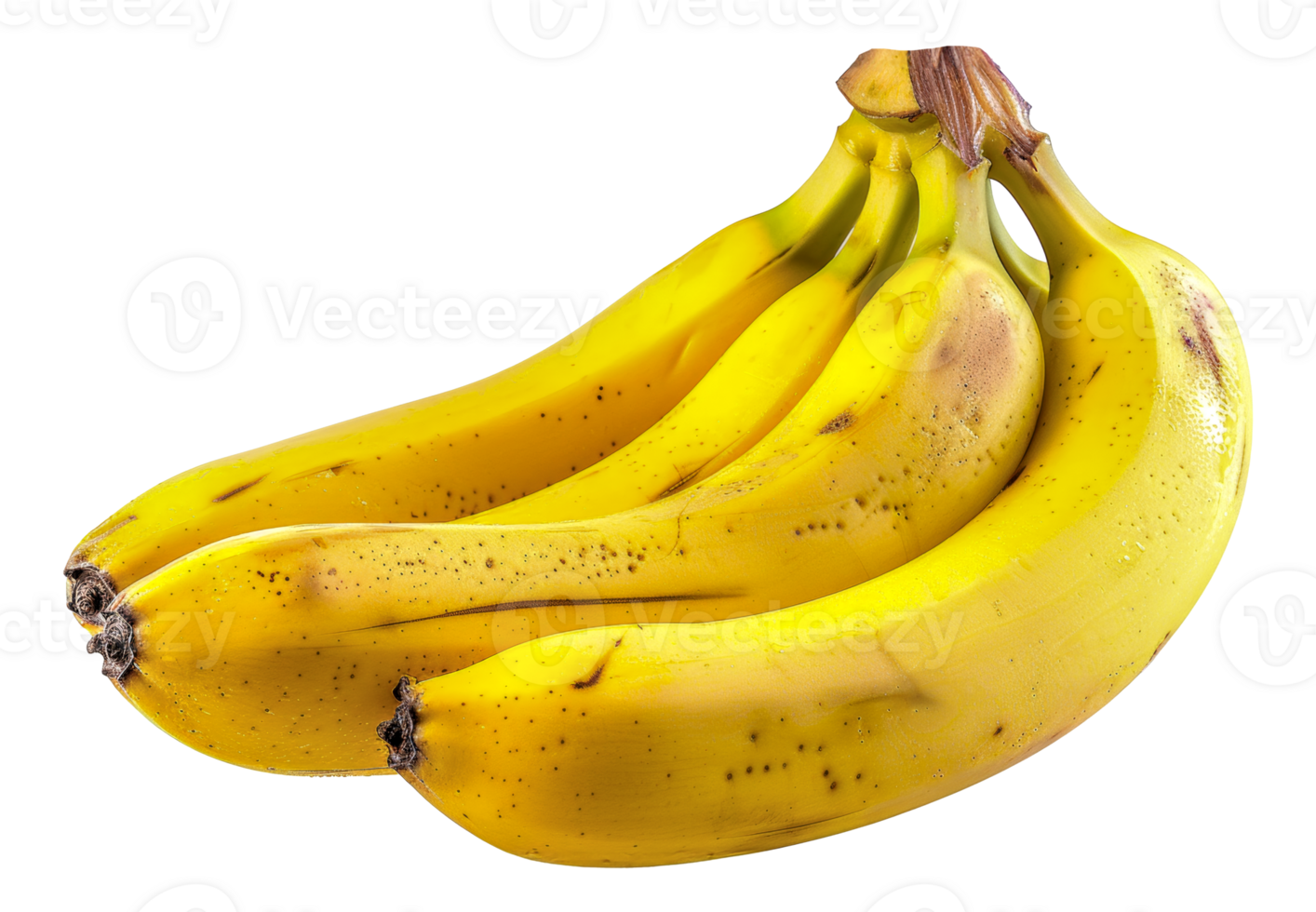 Three bananas are sitting - stock .. png