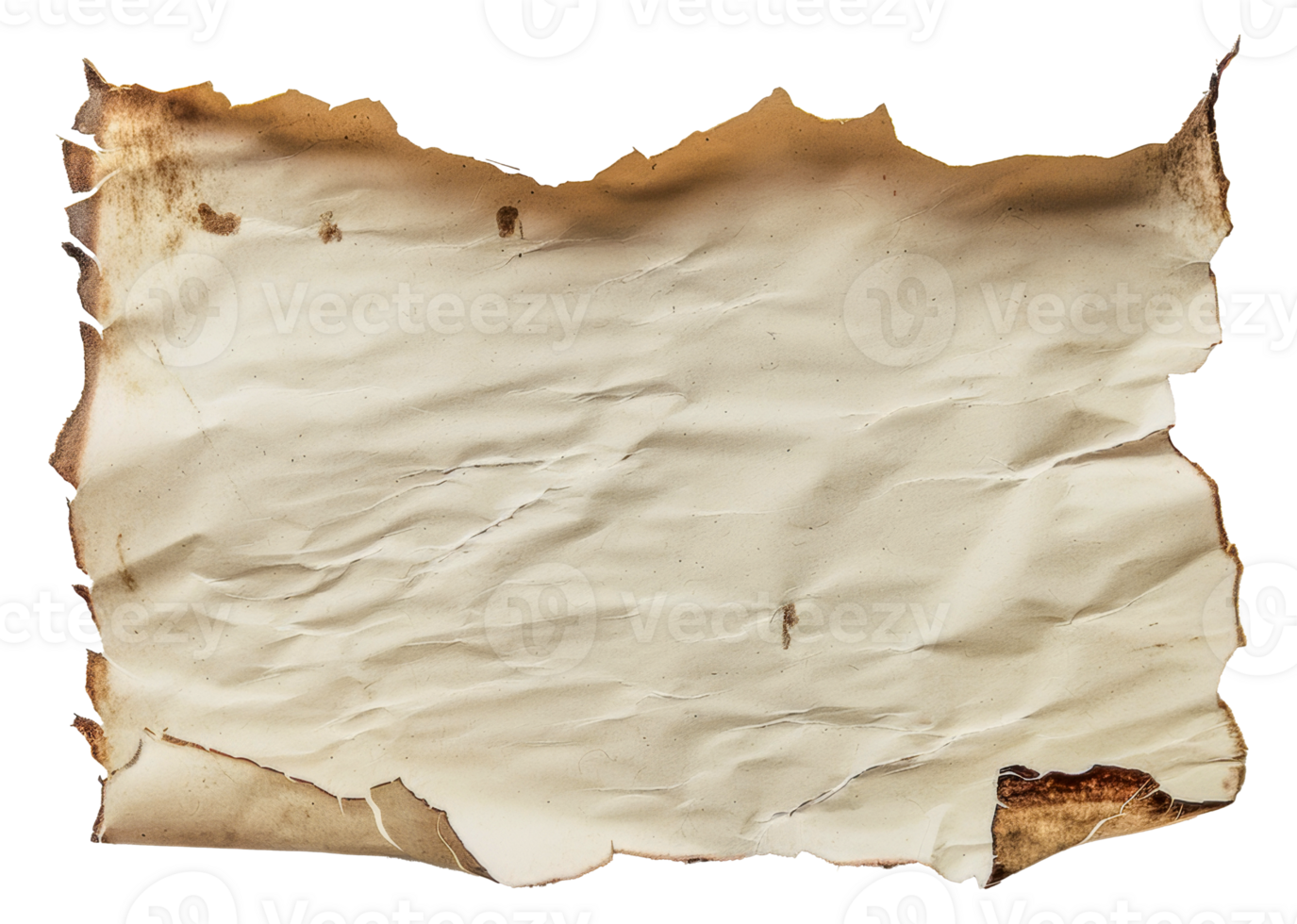 A torn piece of paper with a faded - stock .. png