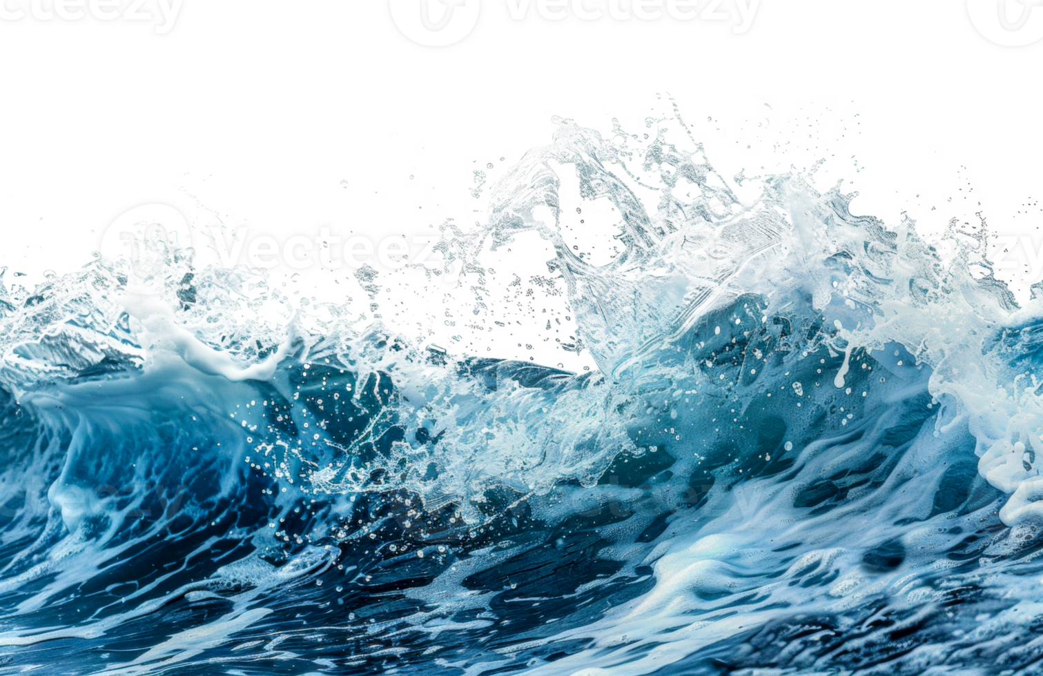 The ocean is rough and the waves are crashing - stock .. png