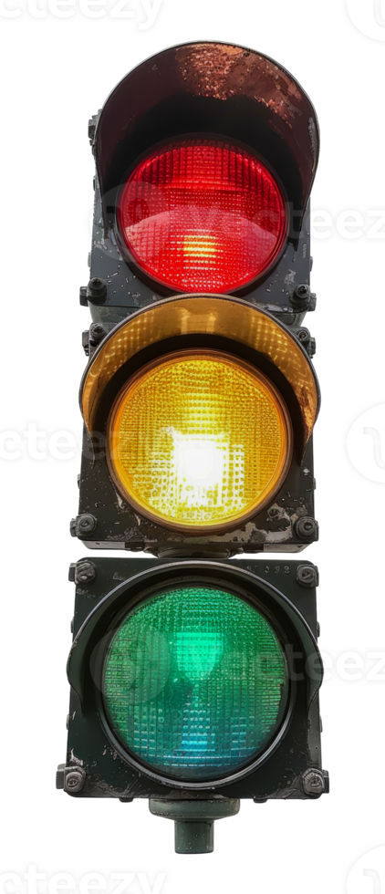 Traffic light, cut out - stock .. png