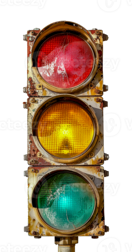 Traffic light, cut out - stock .. png