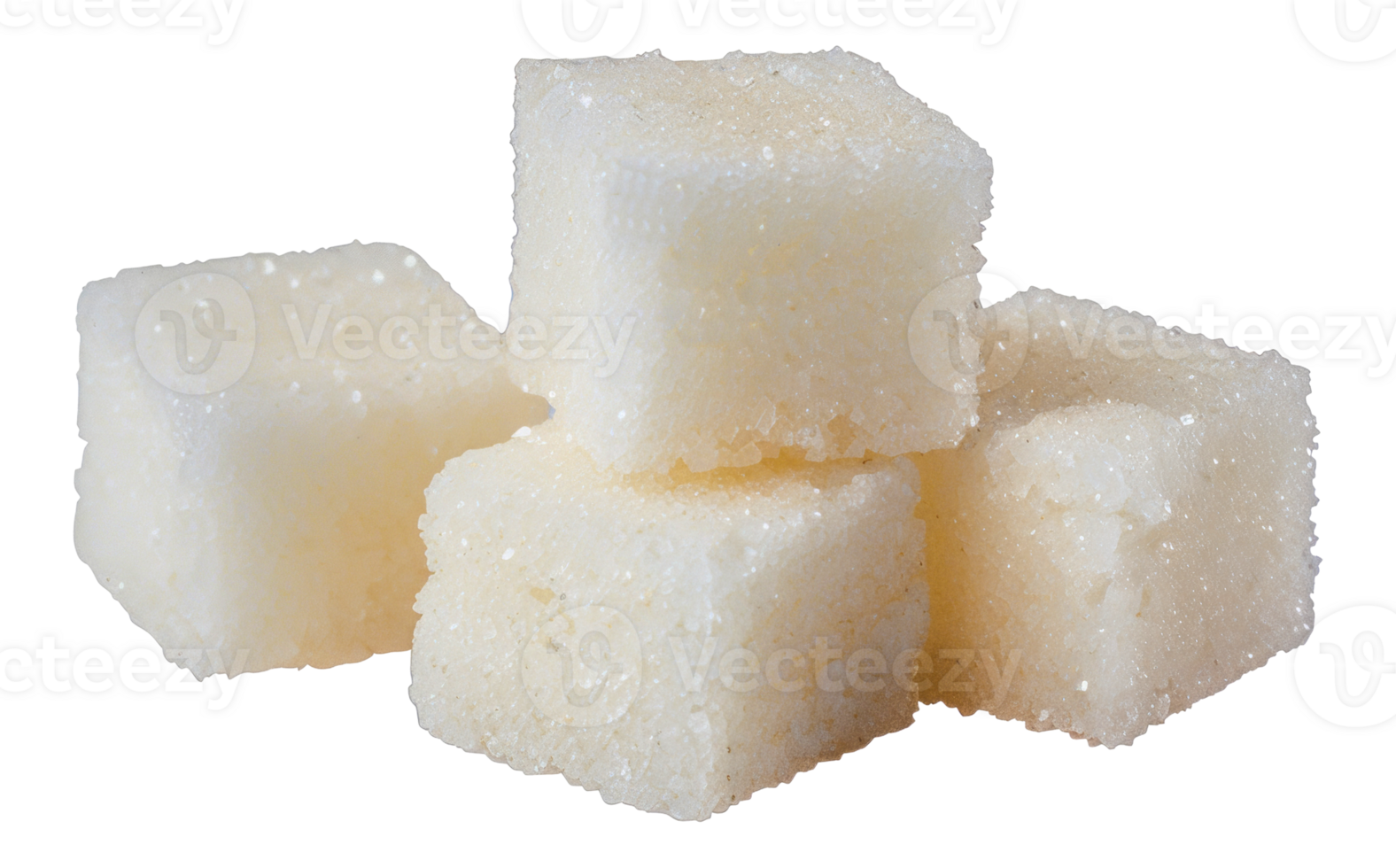 A pile of sugar cubes - stock .. png