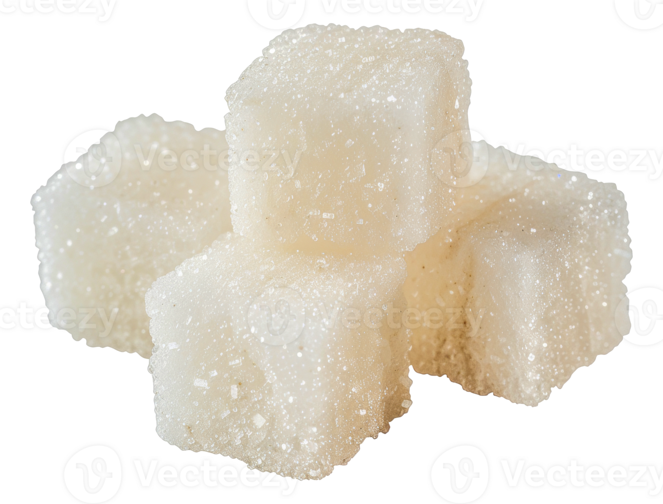 A pile of sugar cubes - stock .. png