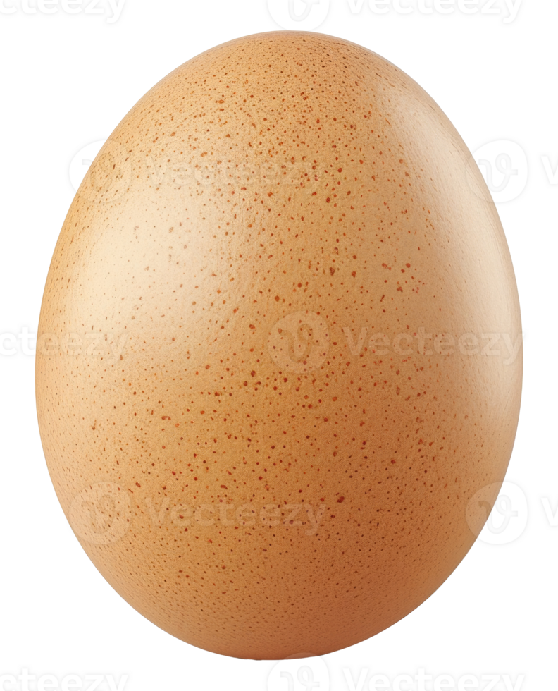 A large egg with a brown shell - stock .. png