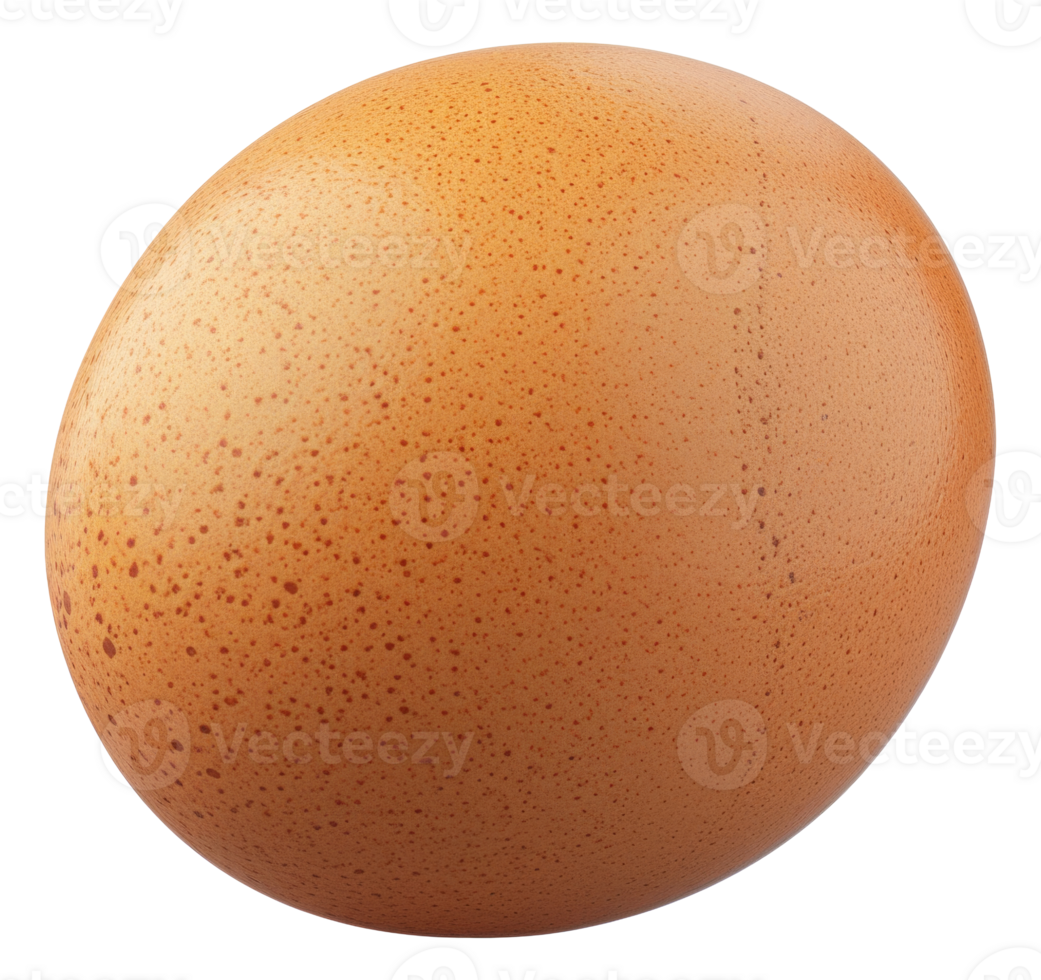 A large egg with a brown shell - stock .. png