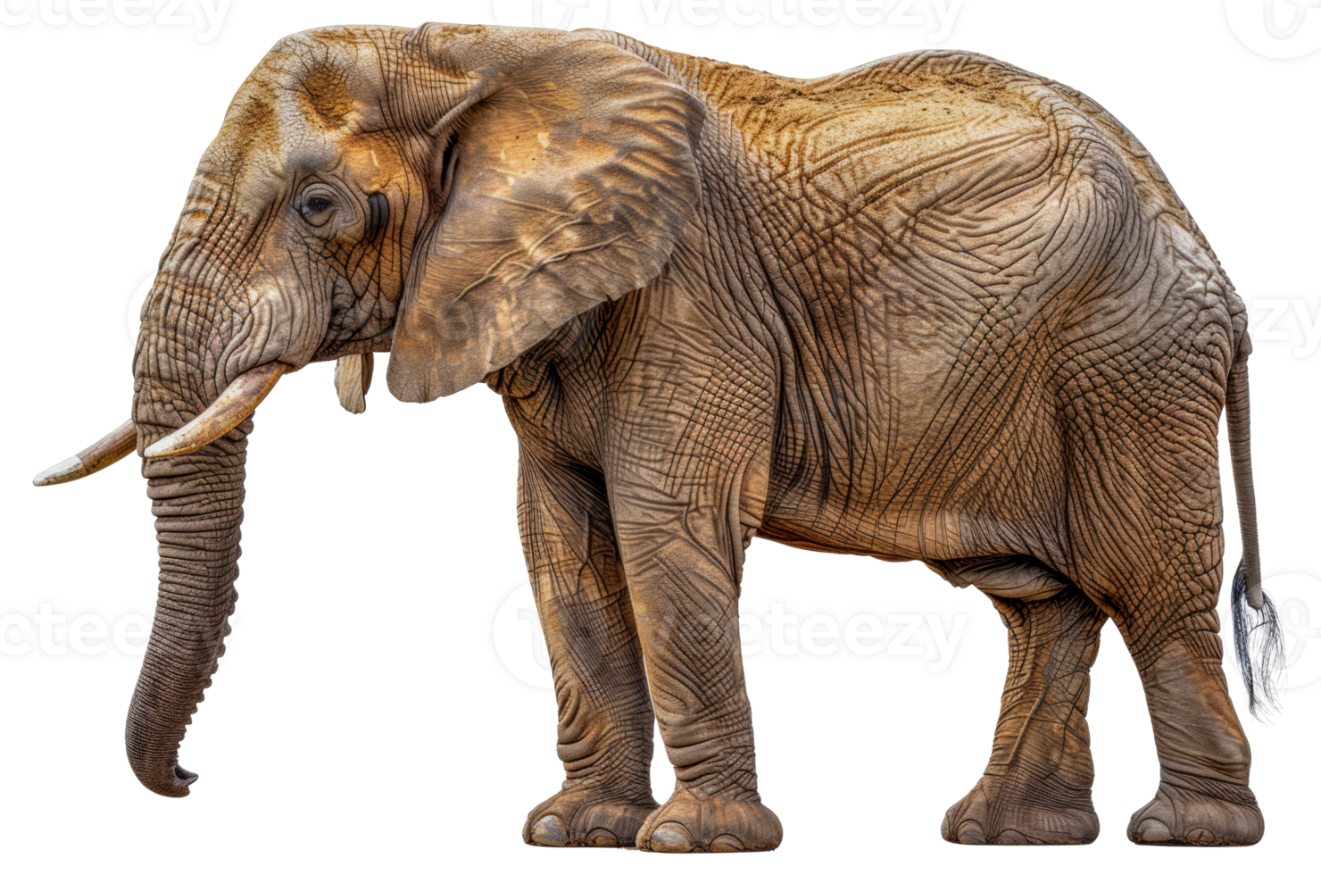 A large elephant standing - stock .. png