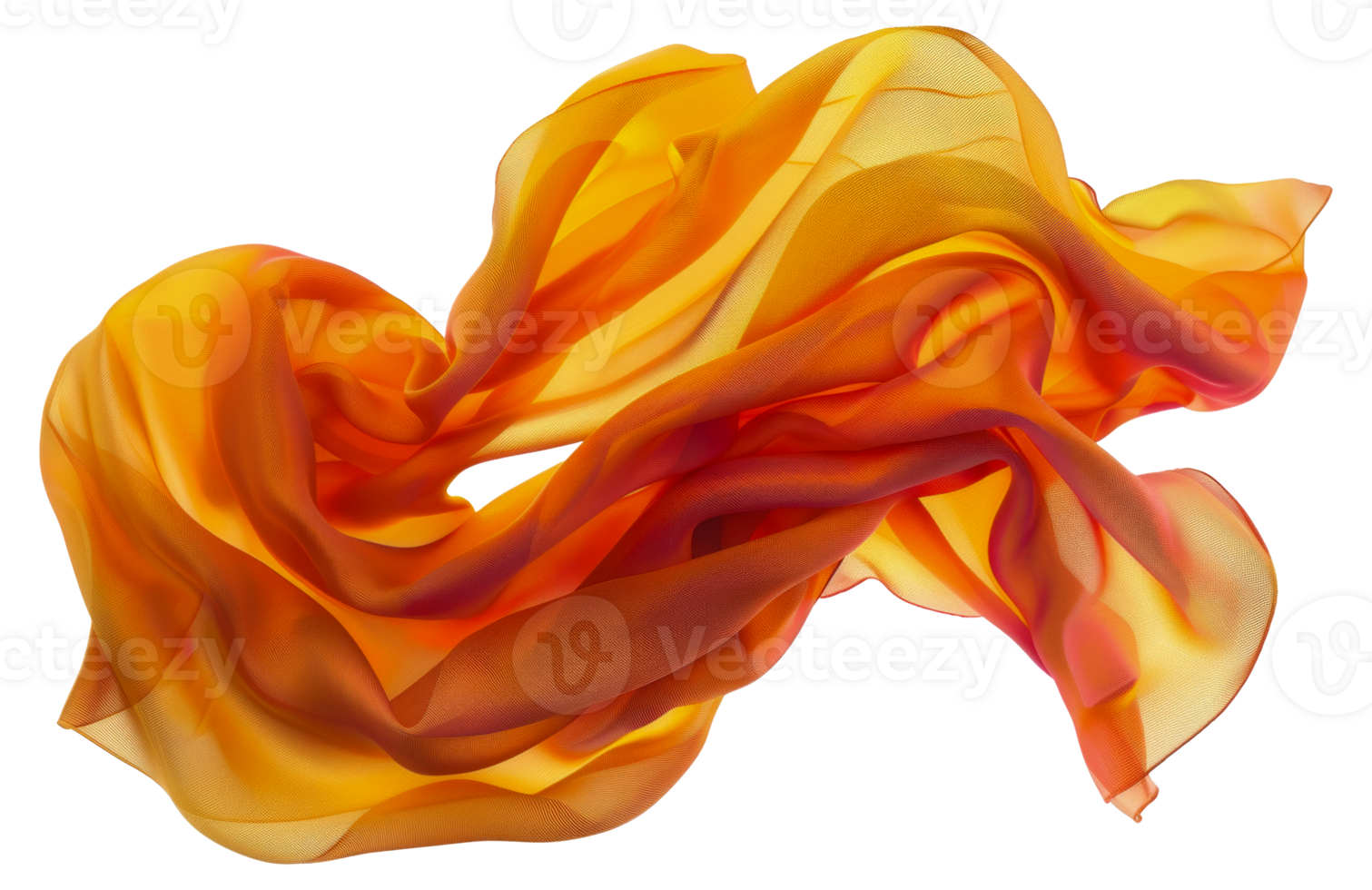 en lång orange scarf är draperad över - stock .. png