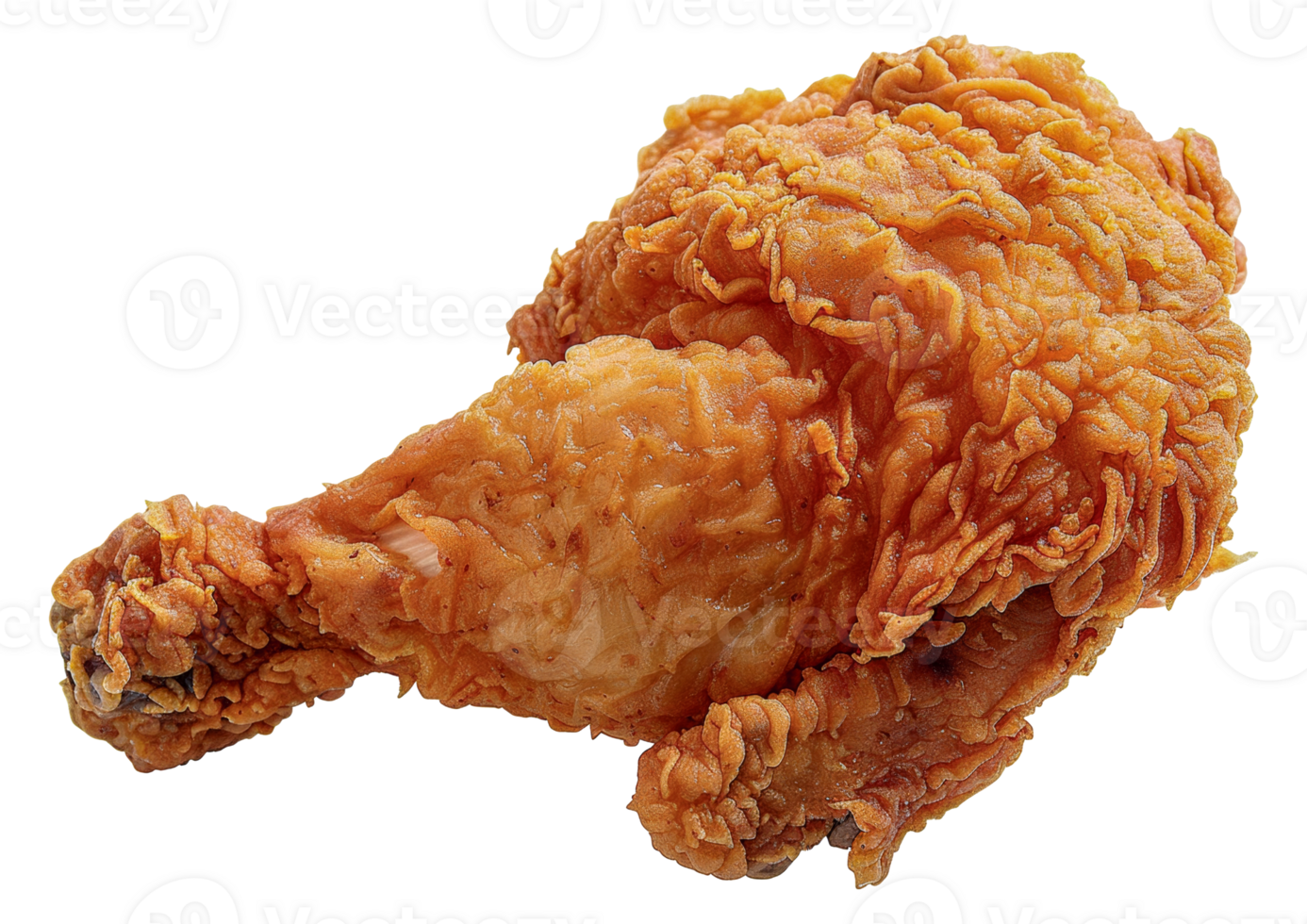 A piece of fried chicken is sitting - stock .. png
