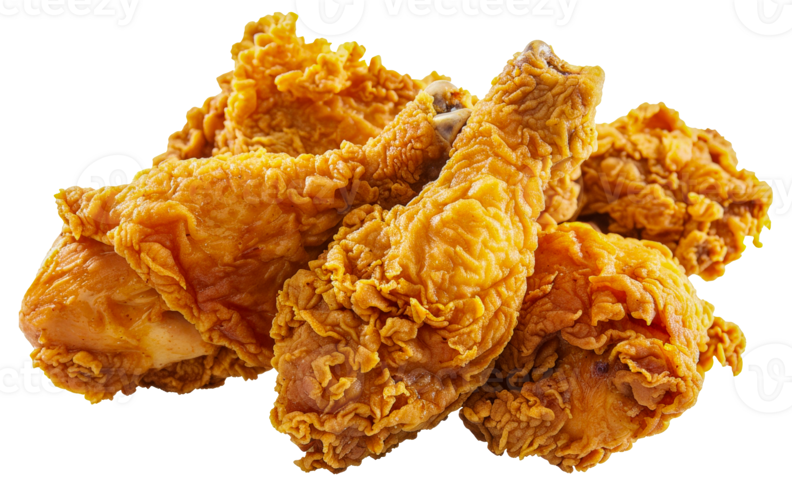 A plate of fried chicken - stock .. png