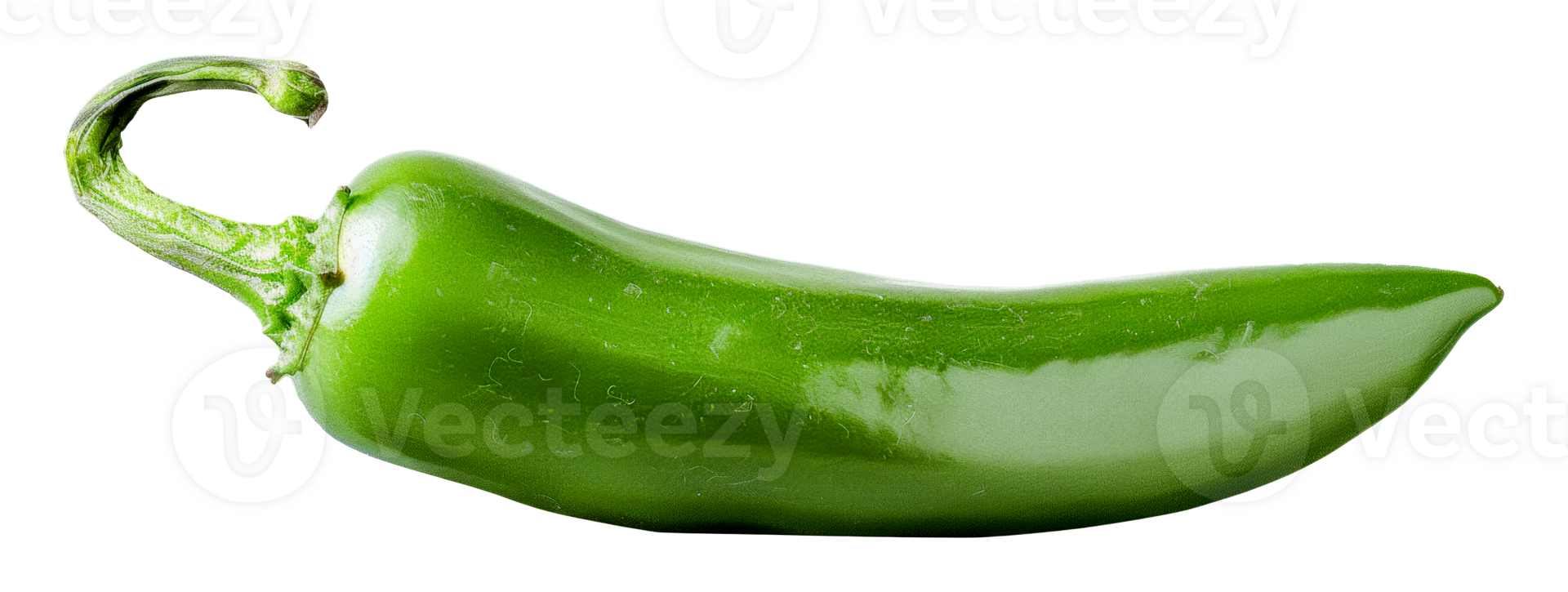 solteiro fresco verde Pimenta com água gotas, cortar Fora - estoque .. png