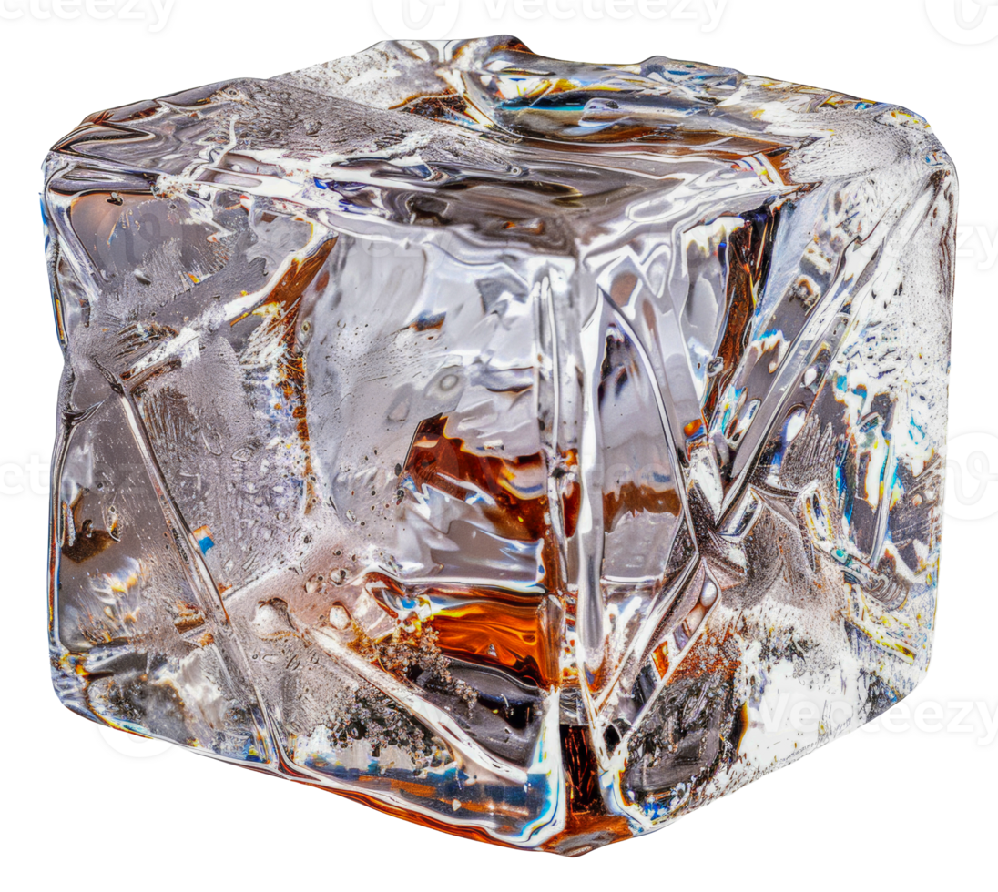 A cube of ice with a brownish tint stock 45910494 PNG A cube of ice with a brownish tint stock 45910494 PNG
