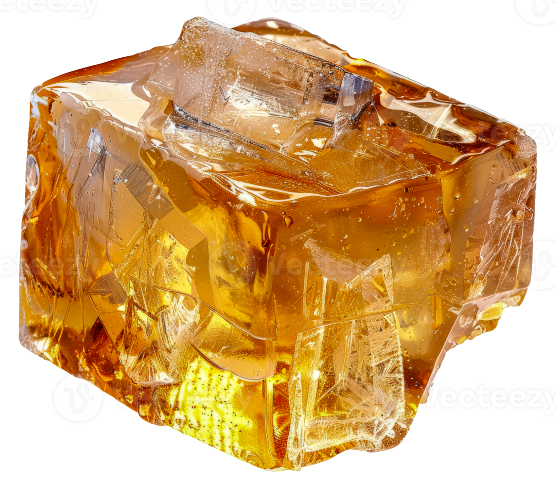 A large, yellowish stone with a rough surface - stock .. png
