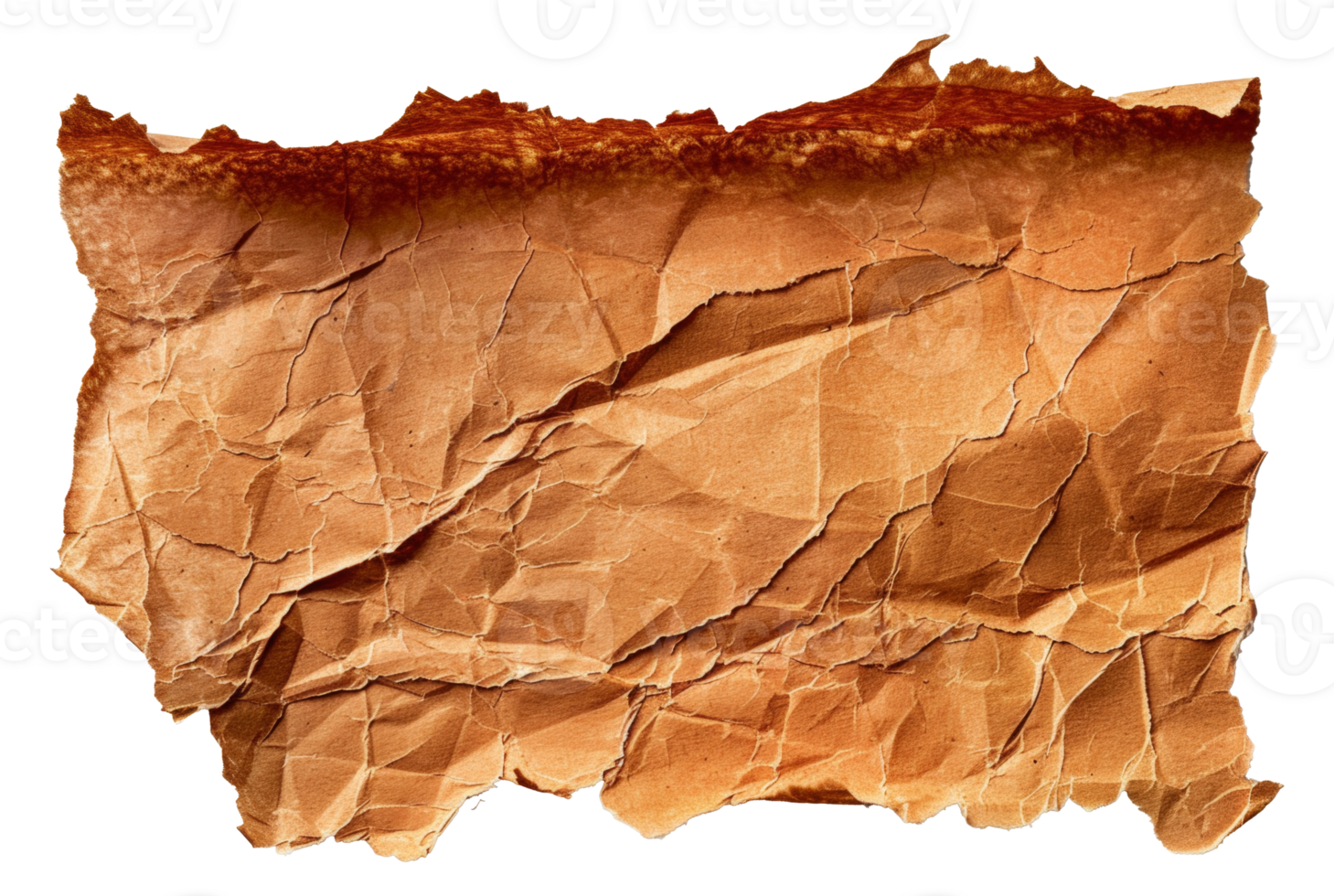 A piece of paper with a brown background and a few brown lines - stock .. png