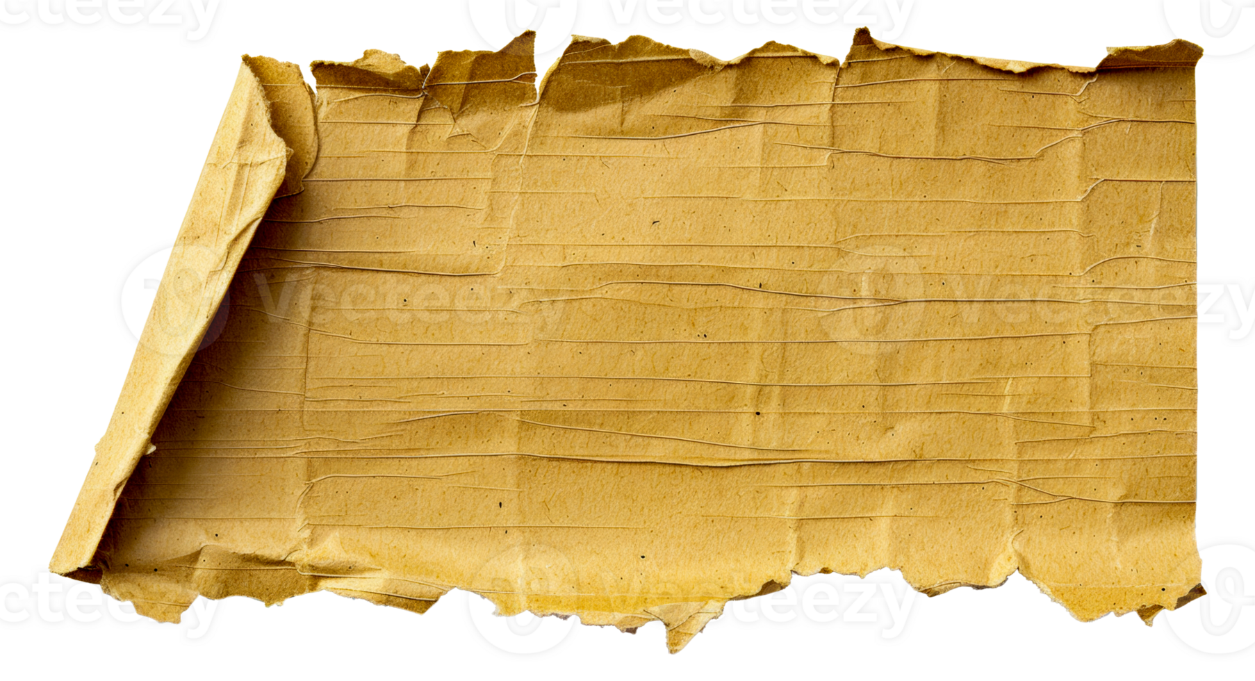 A piece of paper with a brown border - stock .. png
