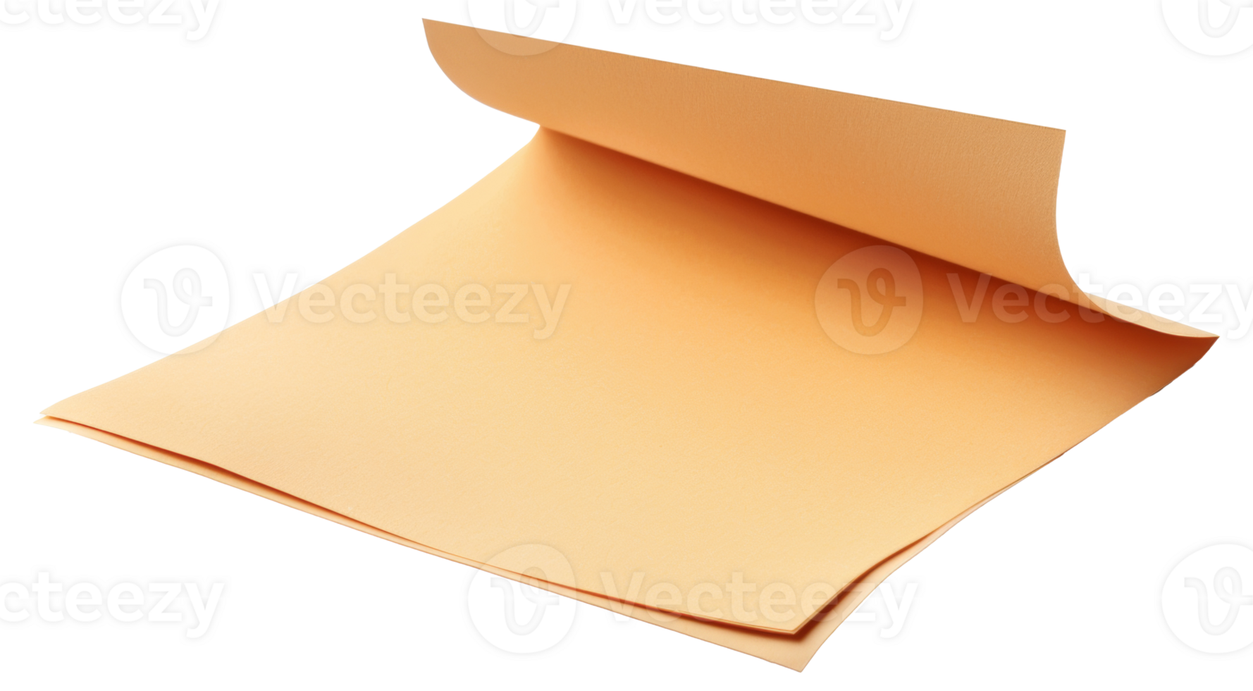 A piece of paper is folded in half and is laying - stock .. png