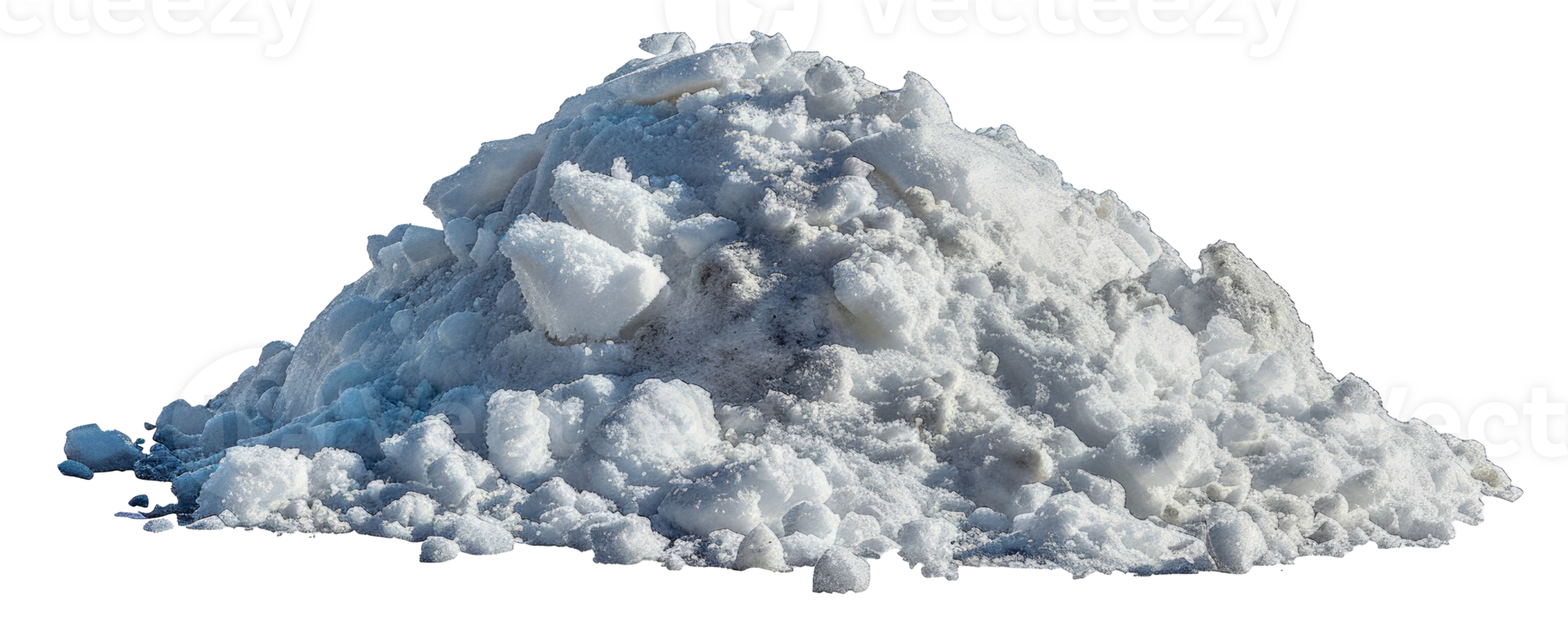 A pile of white snow - stock .. png