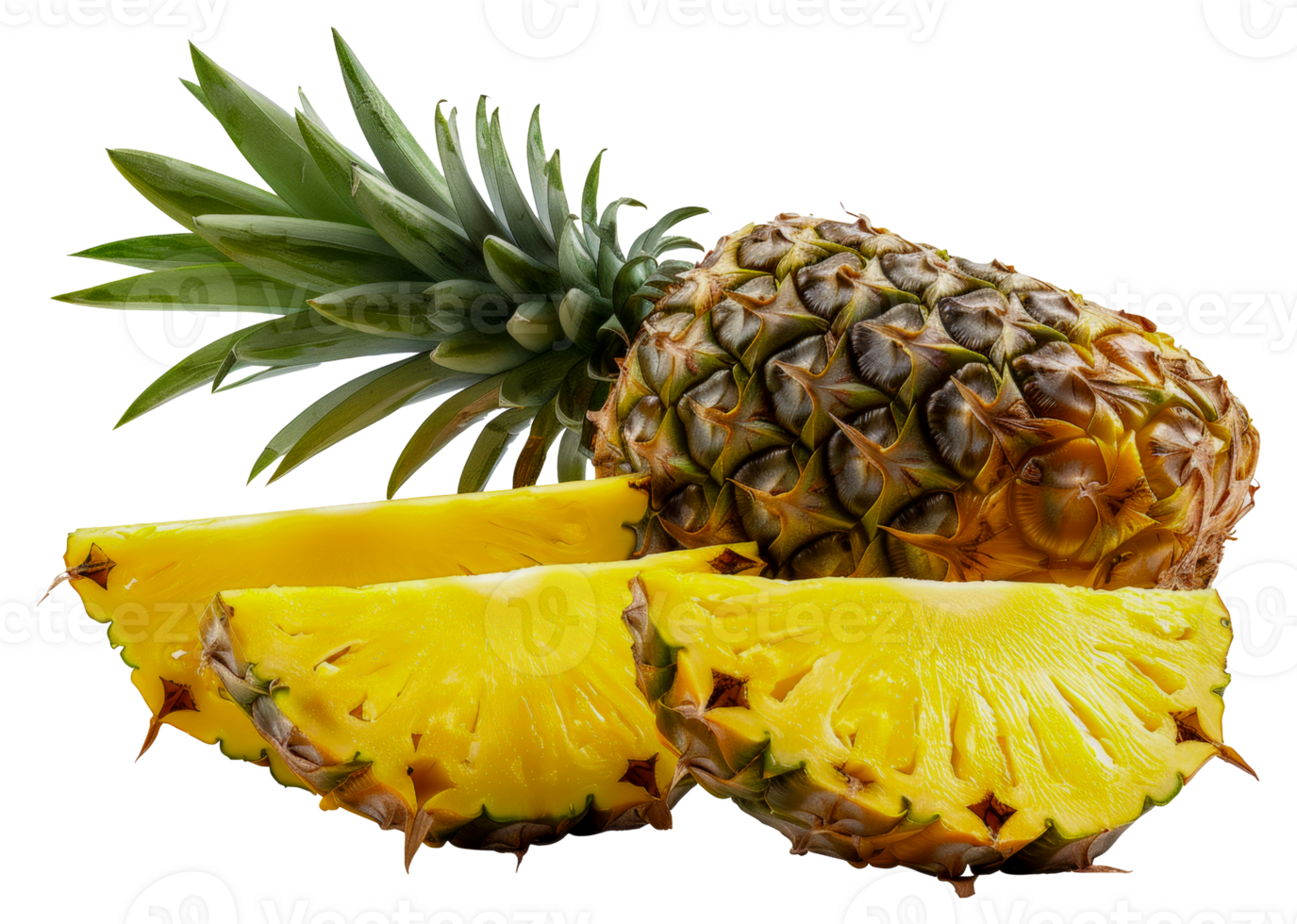 A slice of pineapple - stock .. png