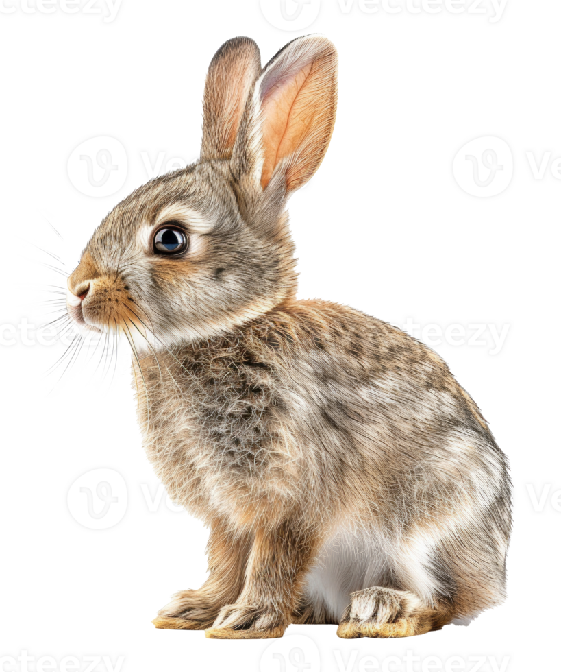 A rabbit is sitting - stock .. png