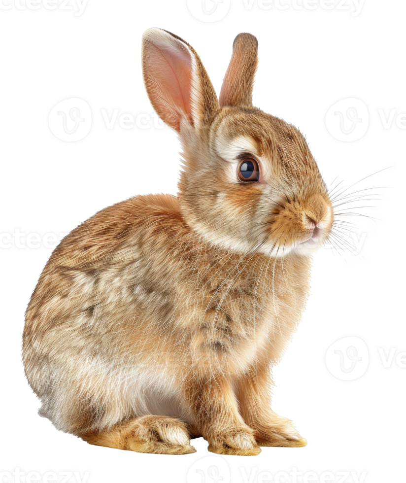 A rabbit is sitting - stock .. png