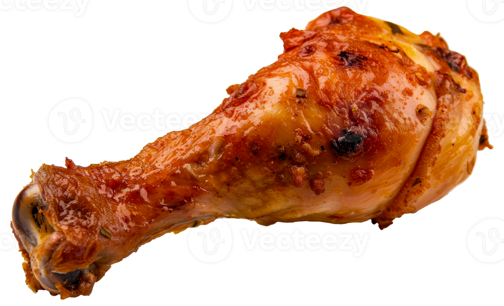 A piece of chicken is cooked and has a lot of sauce on it - stock .. png