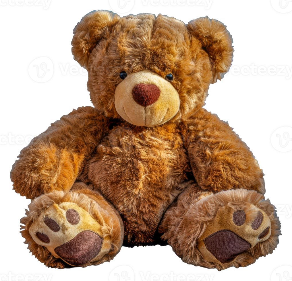 A brown teddy bear with brown paws - stock .. png
