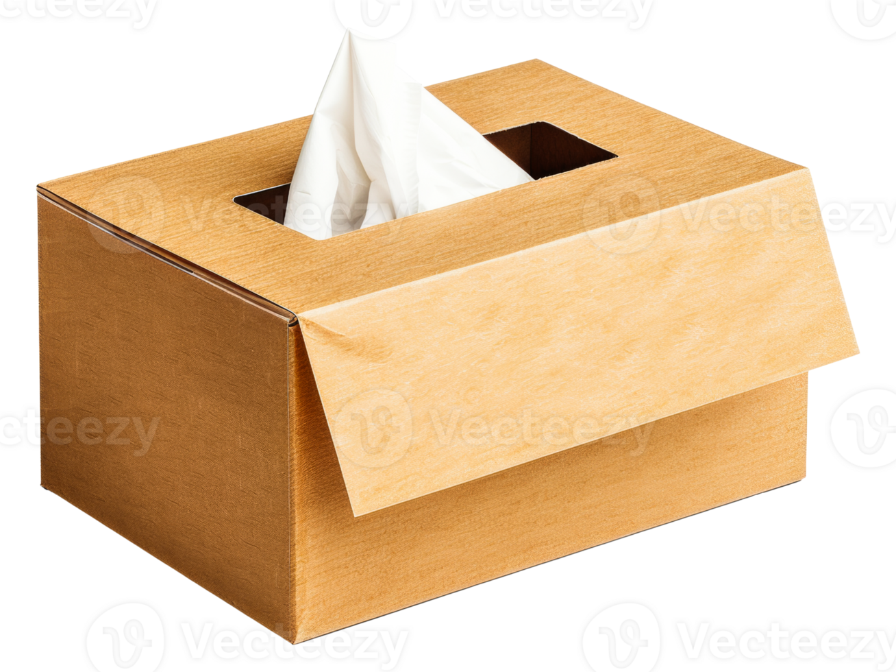 A box with a tissue inside of it - stock .. png