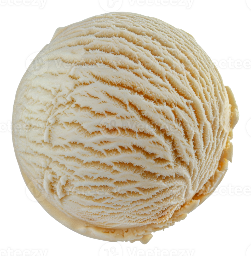 A scoop of ice cream with a white swirl pattern - stock .. png
