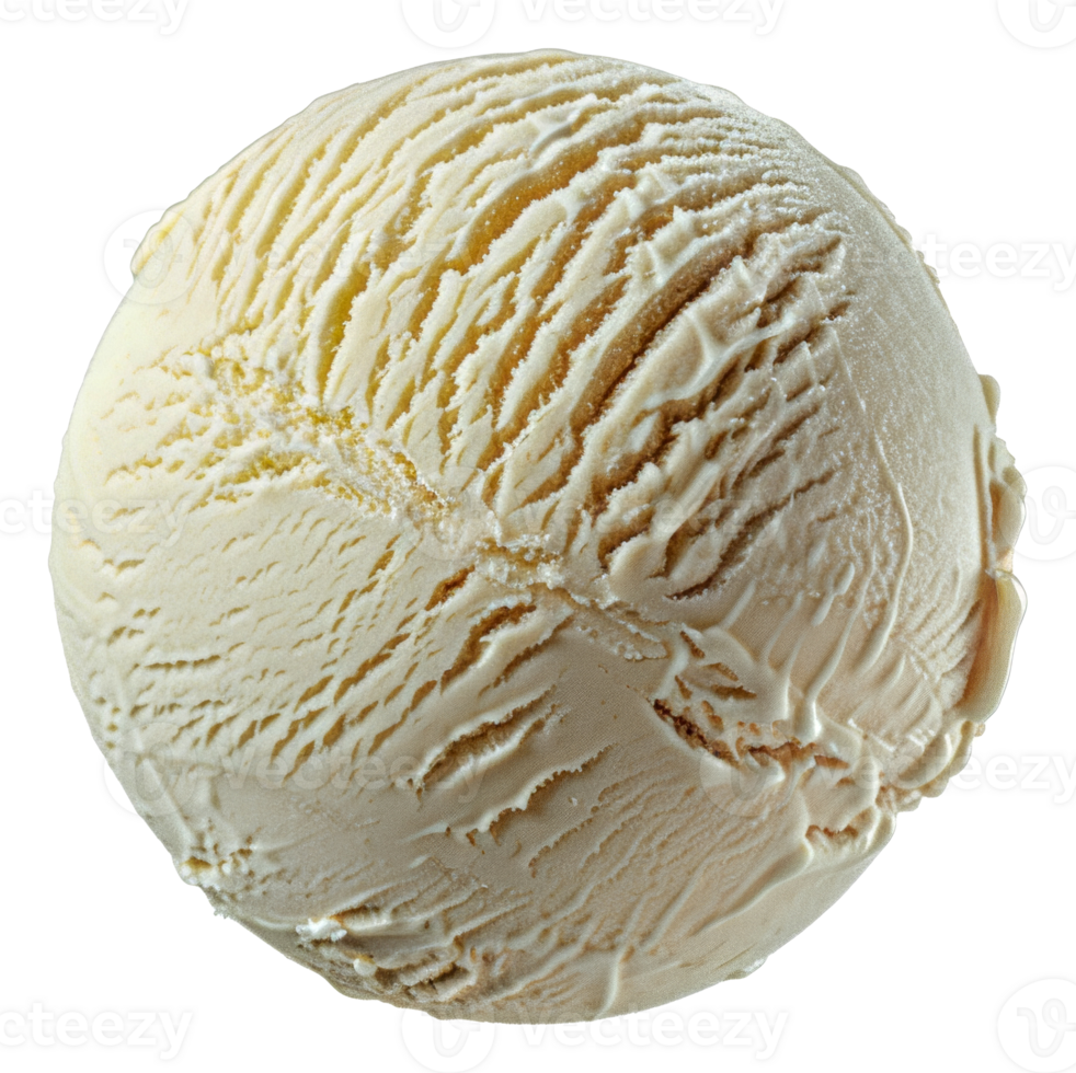 A white ice cream ball with a white line on it - stock . png