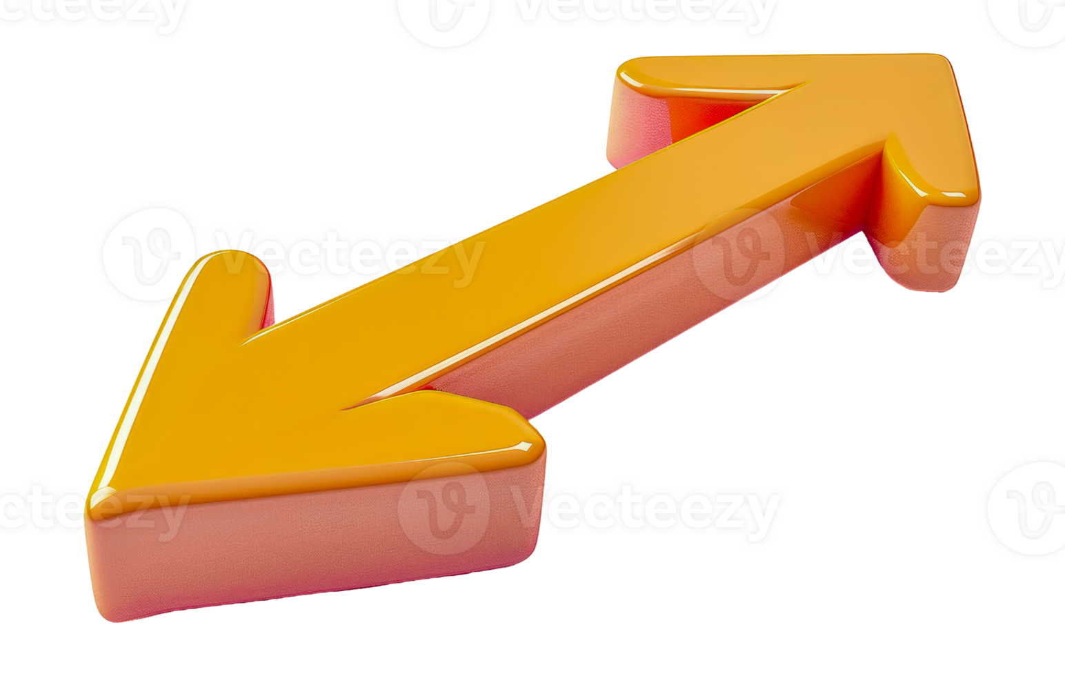 Peach and yellow arrow duo png