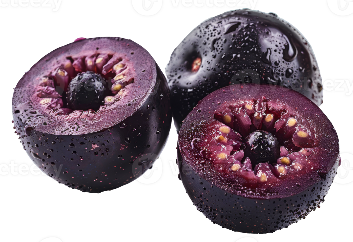 Fresh blackberries, cut out - stock . png