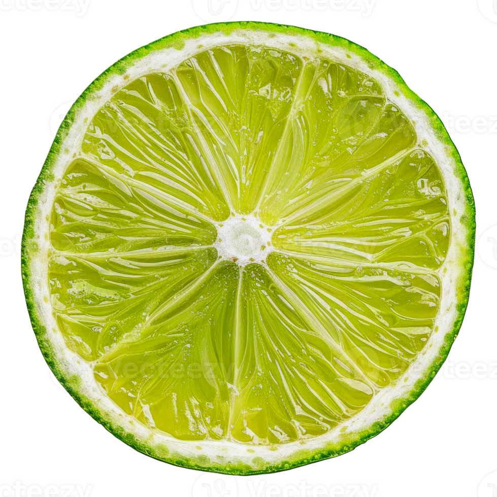 A lime is sliced in half and the inside is shown - stock .. png