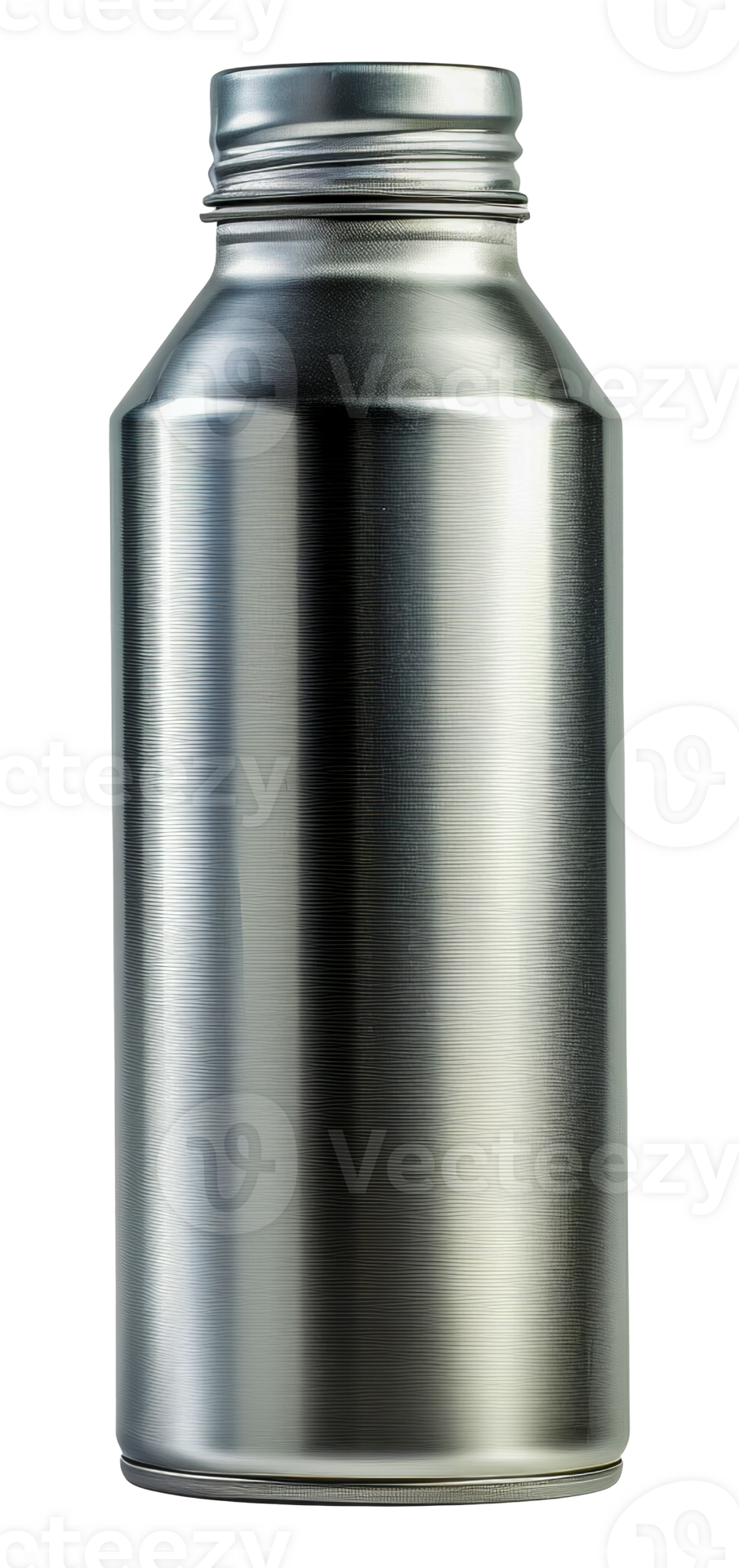 Sleek stainless steel water bottle, cut out stock . 45912070 PNG
