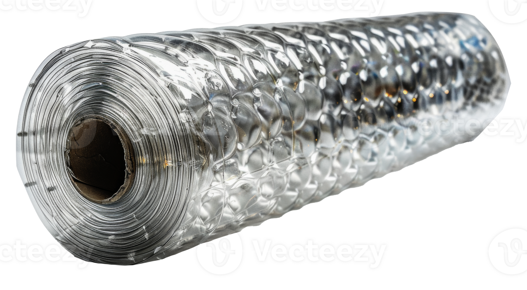 Clear bubble wrap roll for secure packaging, cut out - stock .. png