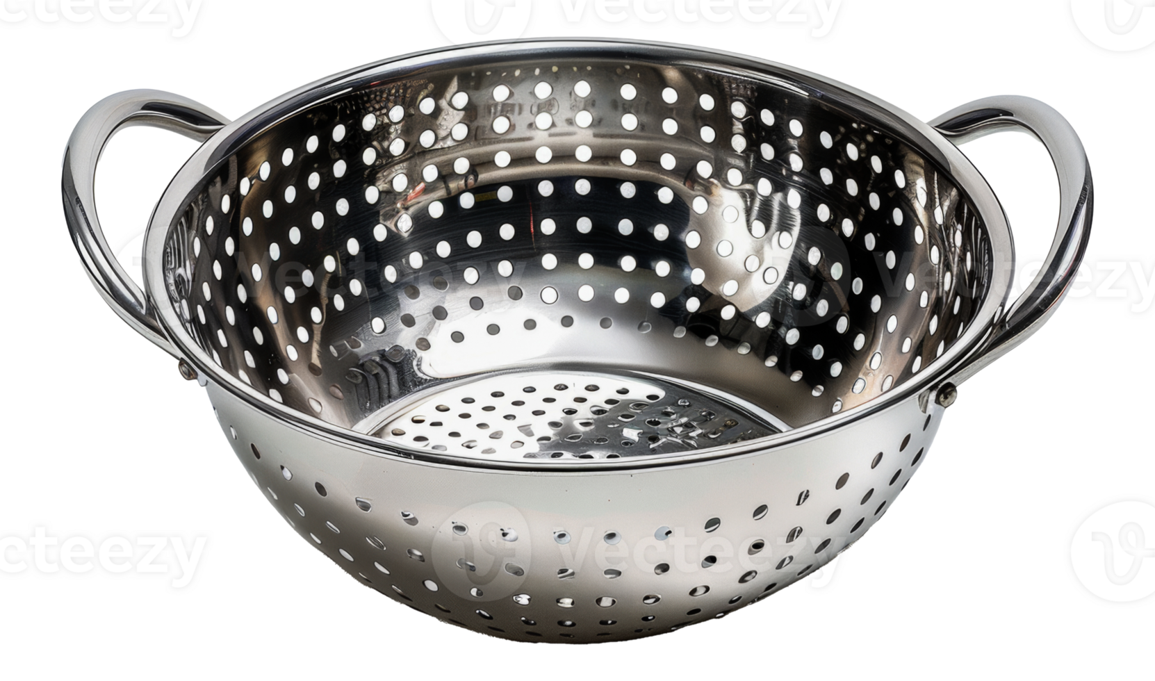 Stainless steel colander, cut out stock .. 45912415 PNG