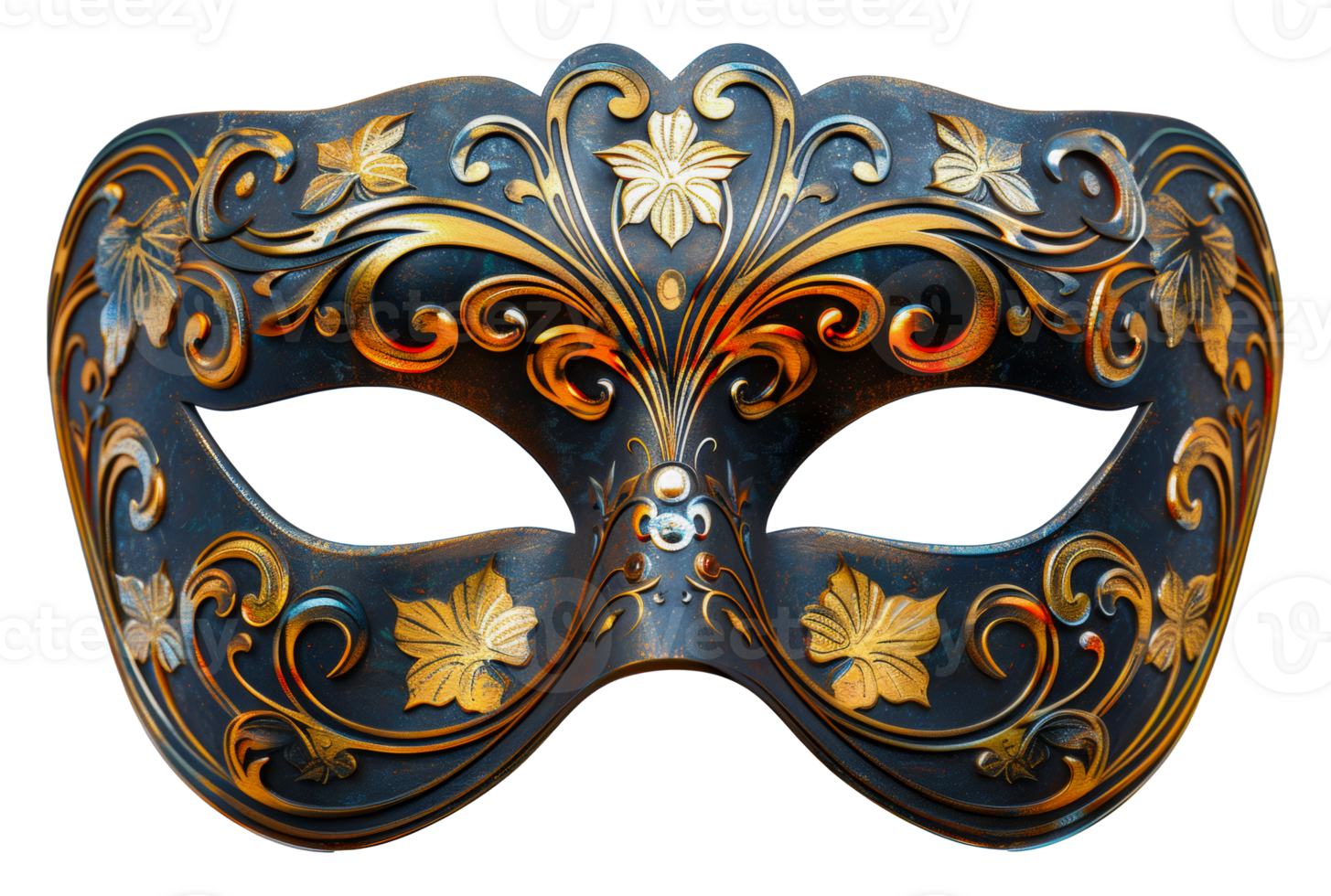 Elegant black and gold masquerade mask, cut out - stock .. 45912588 PNG