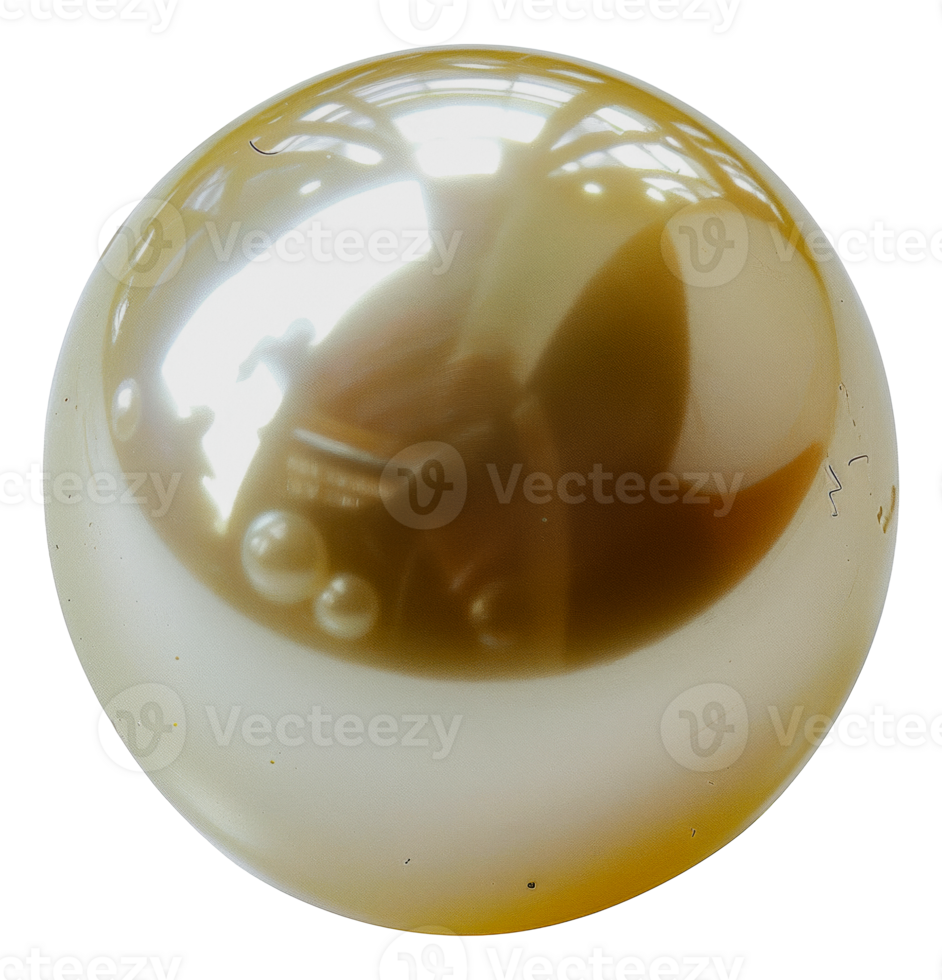 An opaque, white and tan colored marble ball with visible internal reflections and subtle distortions., cut out - stock .. png