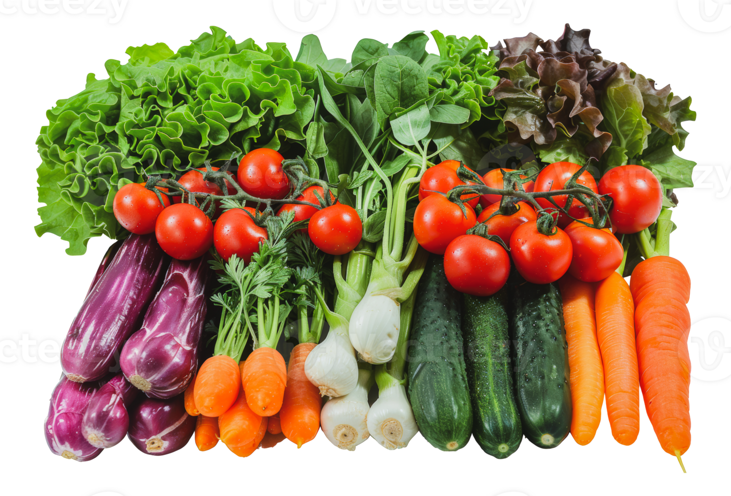 Assorted fresh vegetables, cut out - stock .. png