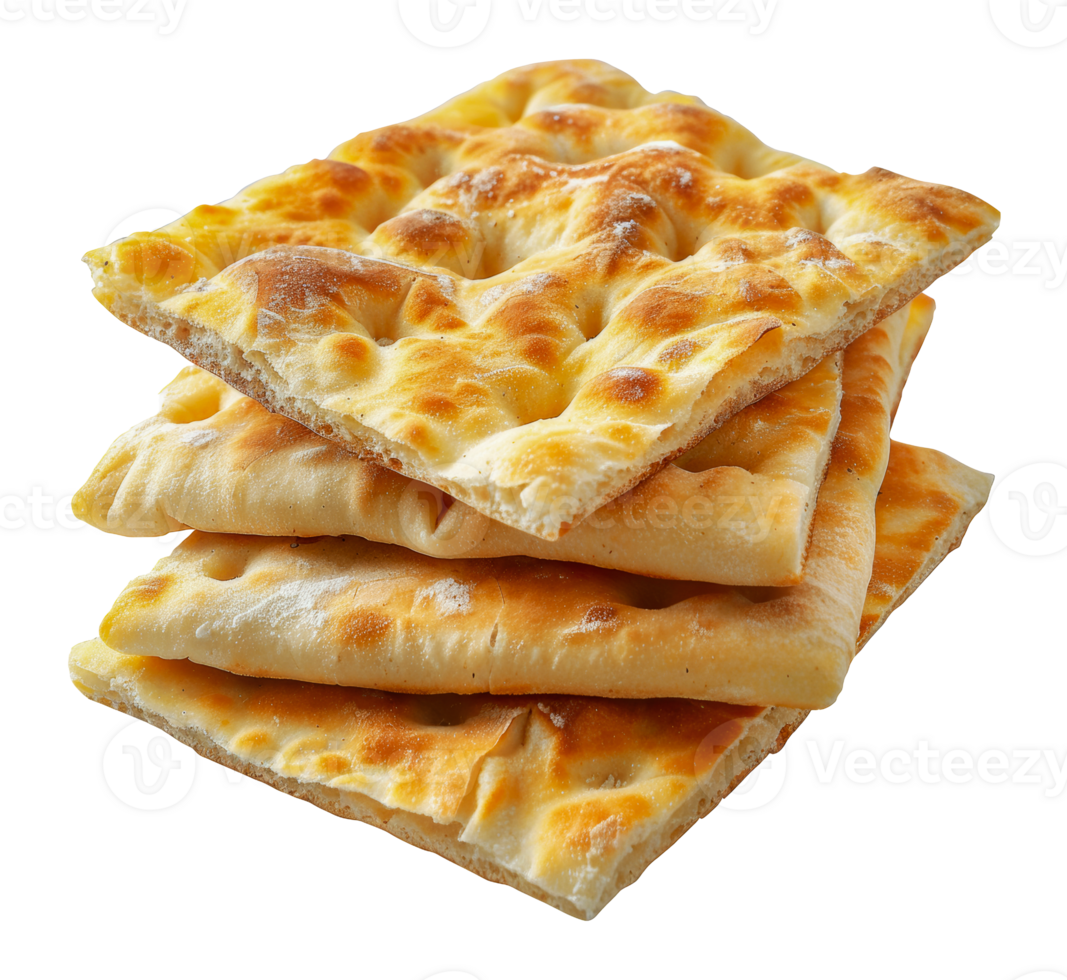 Stacked fresh pita bread, cut out - stock .. png