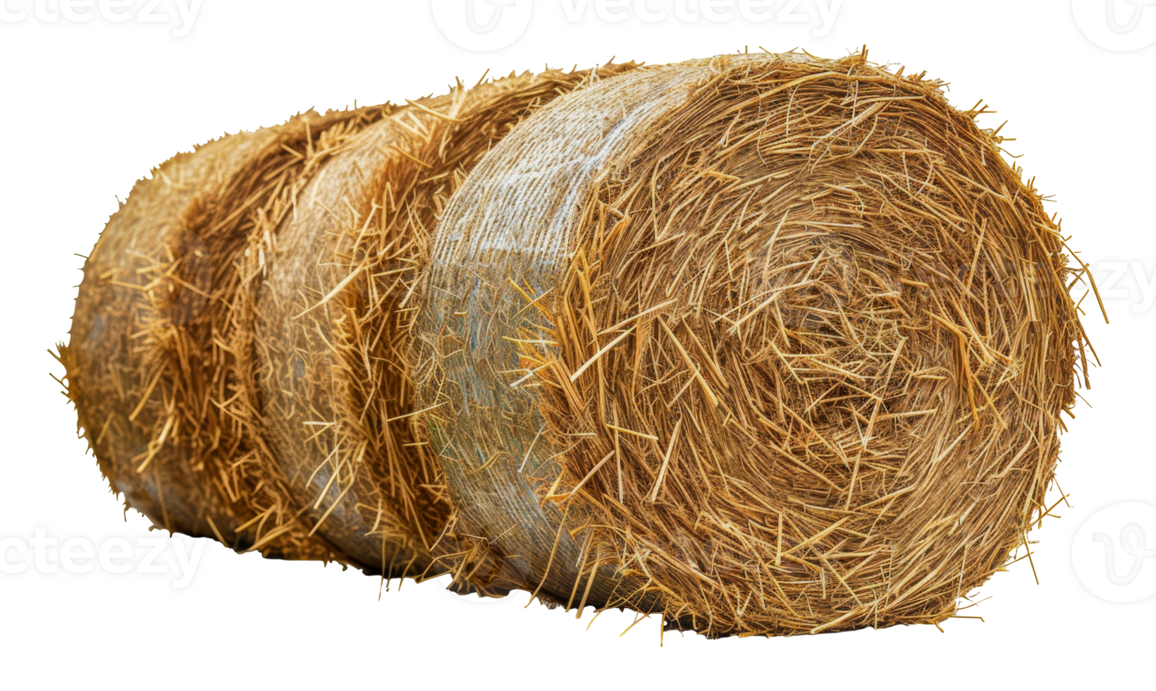 Stack of natural hay bales, cut out - stock .. png