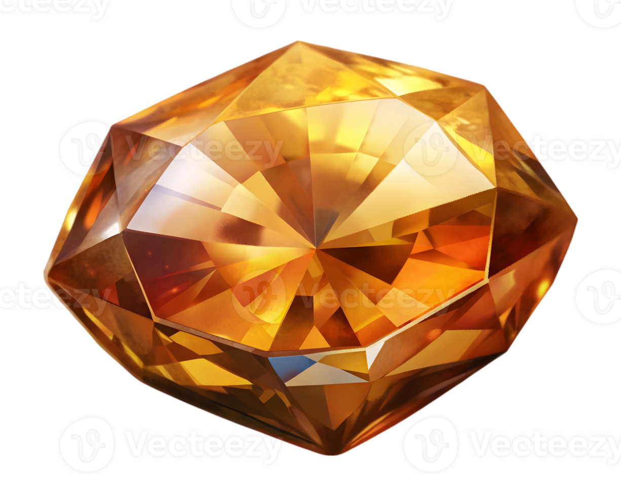 Sphene Gemstone Grain Illustration Isolated on Transparent Background png