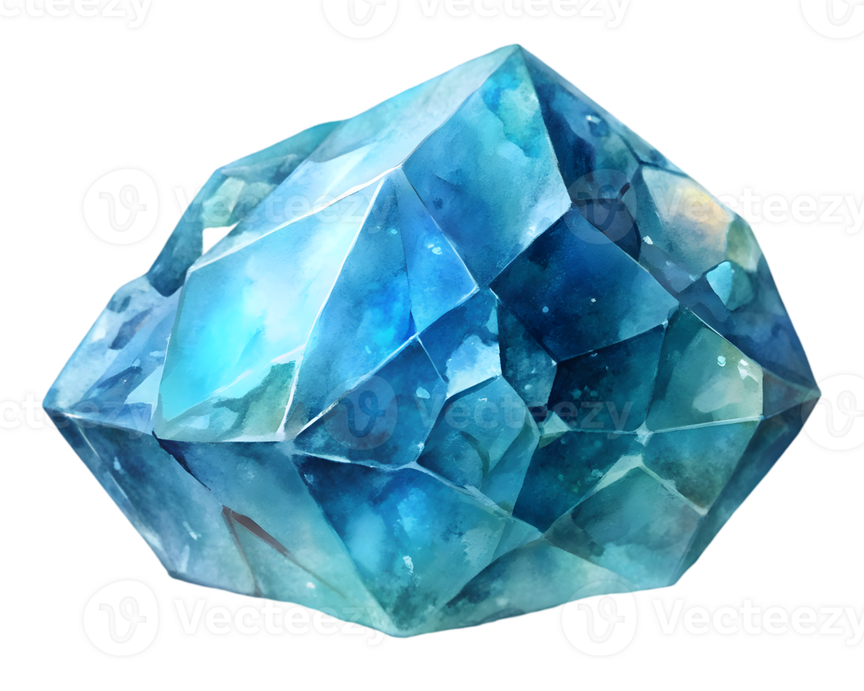 Euclase Gemstone Grain Illustration Isolated on Transparent Background png
