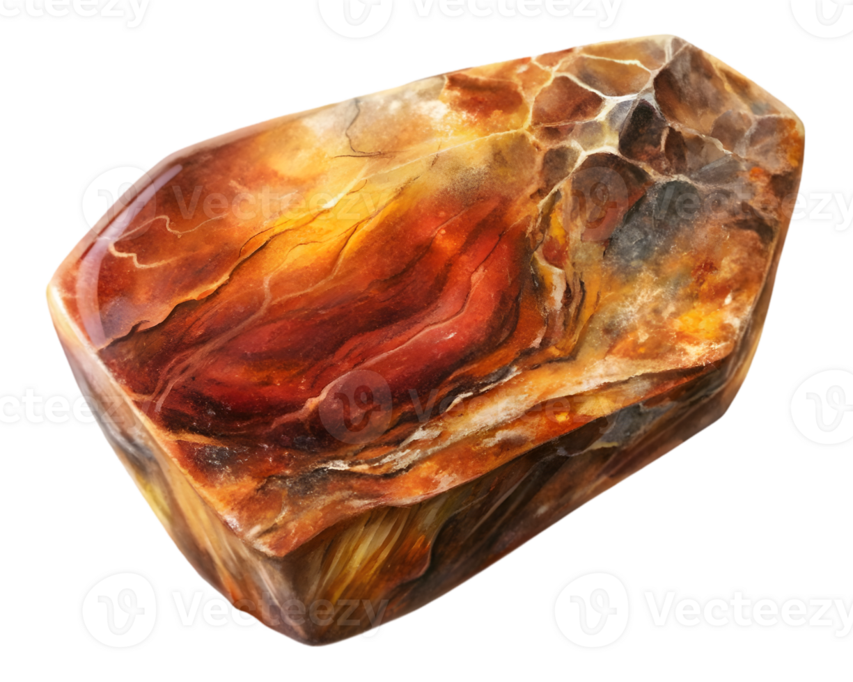 Pietersite Gemstone Grain Illustration Isolated on Transparent Background png
