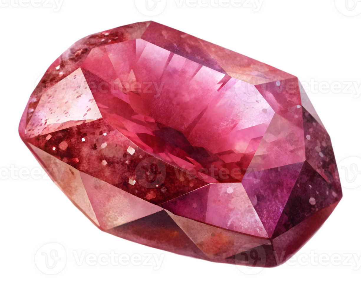 Spinel Gemstone Grain Illustration Isolated on Transparent Background png