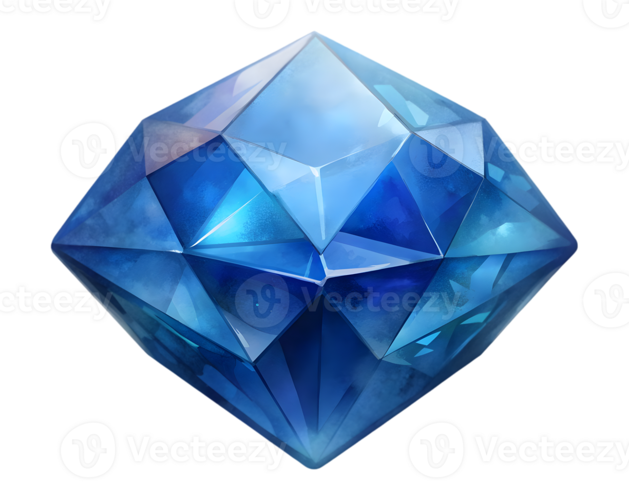 Sapphire Gemstone Grain Illustration Isolated on Transparent Background png