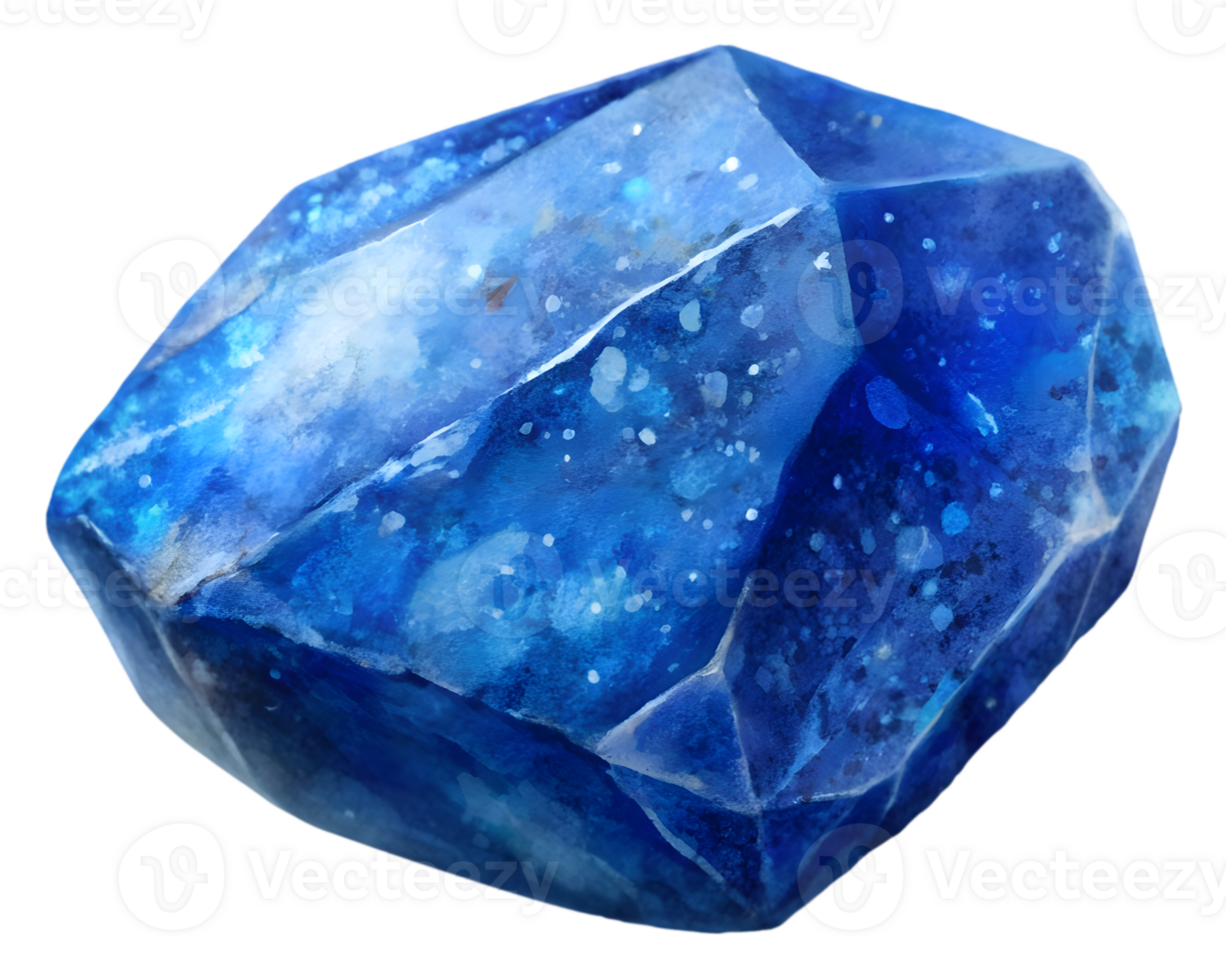 Lapis Lazuli Gemstone Grain Illustration Isolated on Transparent Background png