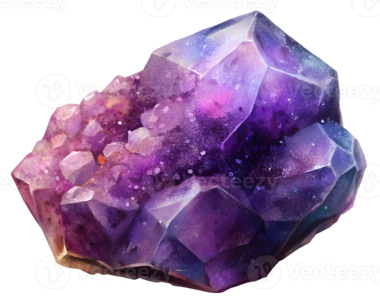 Sugilite Gemstone Grain Illustration Isolated on Transparent Background png